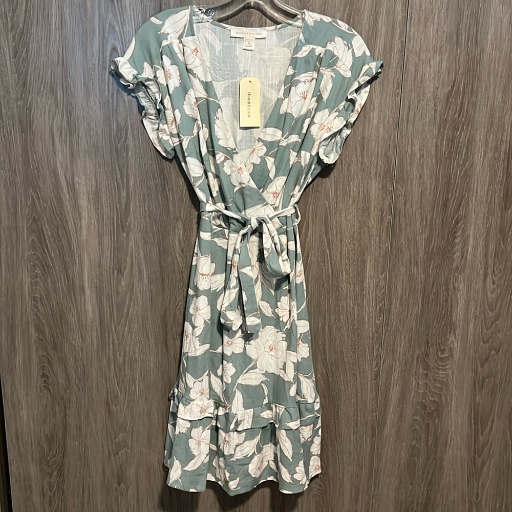 Floral Maxi Linen Dress | M Girls Junior | 6 Womens